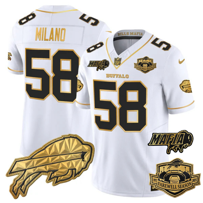 BUF Mafia 2025 "Rivalries" Gold Vapor Limited Jersey - All Stitched