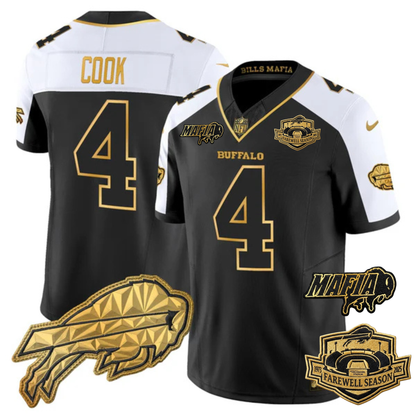 BUF Mafia 2025 "Rivalries" Gold Vapor Limited Jersey - All Stitched