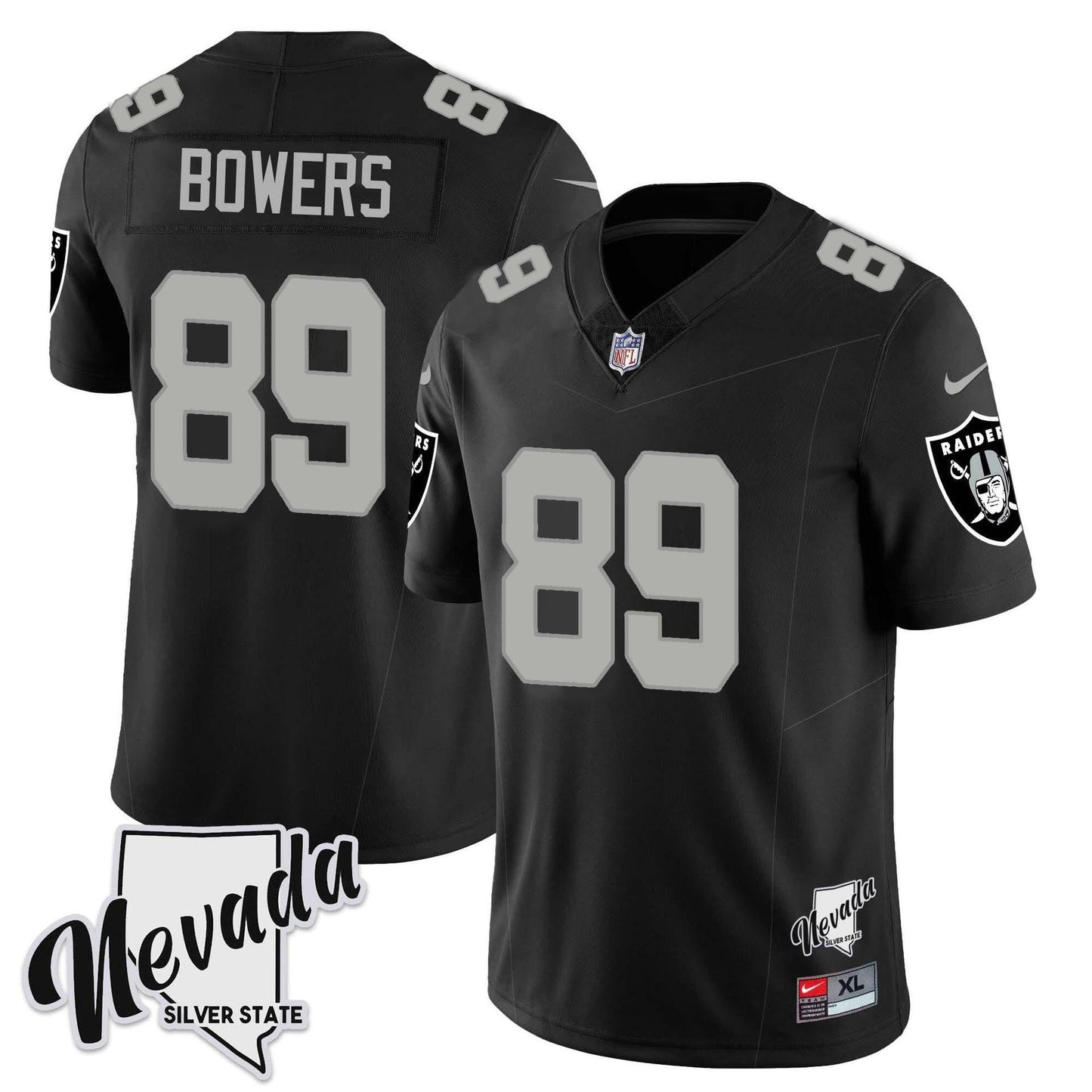 Raiders 2024 Vapor Limited Jersey TLA - Nevada Silver State - All Stitched