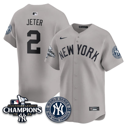 New York Yankees World Series AL Champions Jersey - All Stitched