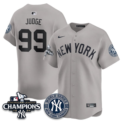 New York Yankees World Series AL Champions Jersey - All Stitched