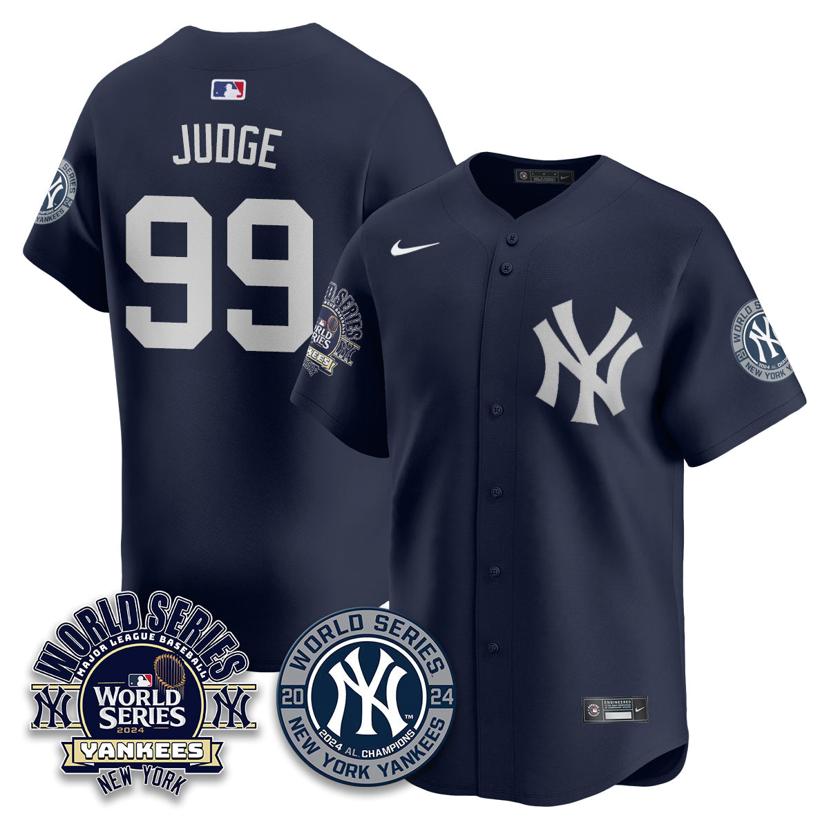 New York Yankees World Series 2024 Jersey - All Stitched