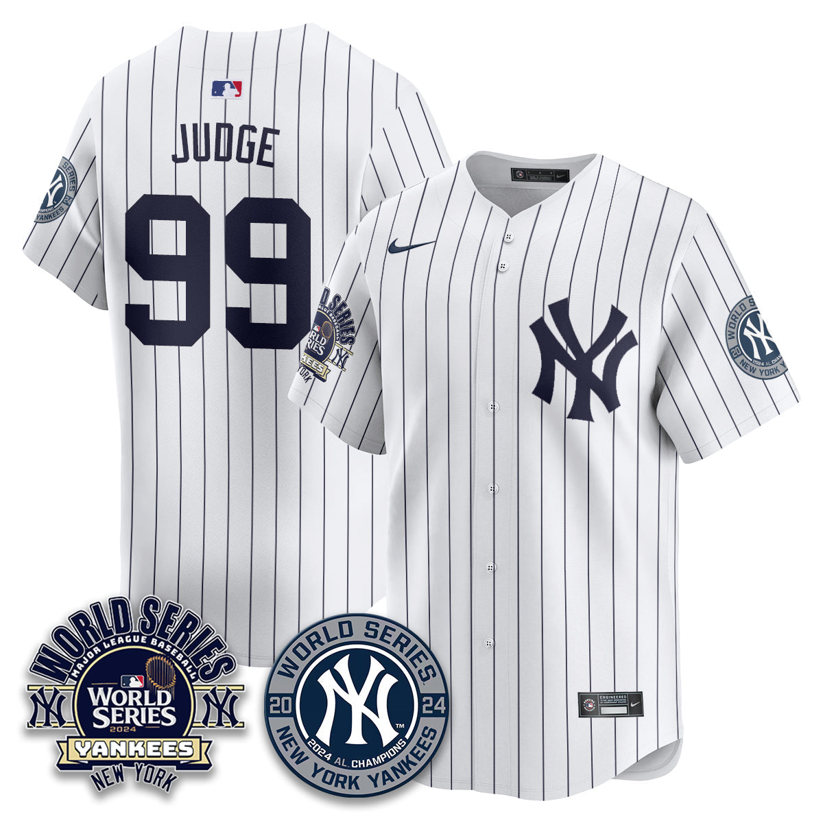 New York Yankees World Series 2024 Jersey - All Stitched