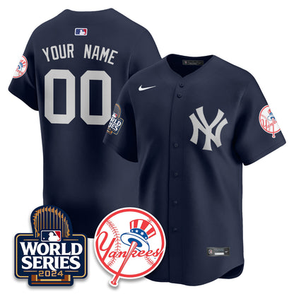 New York Yankees World Series 2024 Custom Jersey - All Stitched