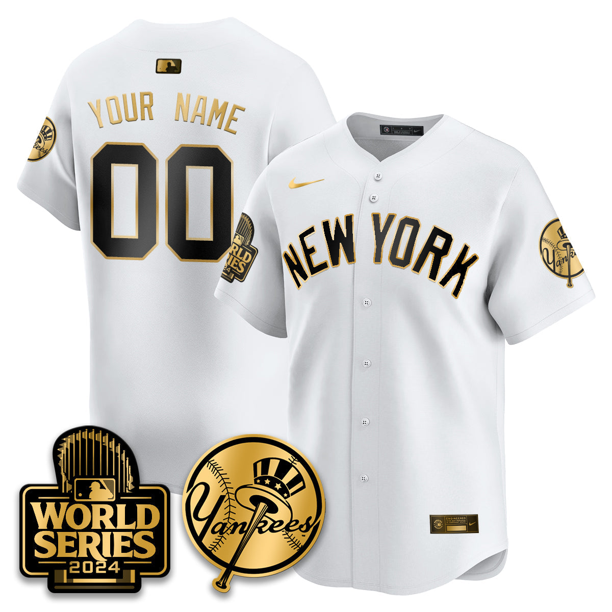 New York Yankees World Series 2024 Custom Jersey - All Stitched