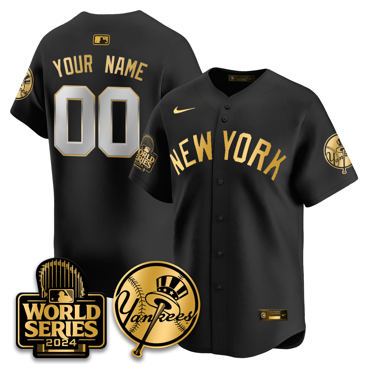New York Yankees World Series 2024 Custom Jersey - All Stitched