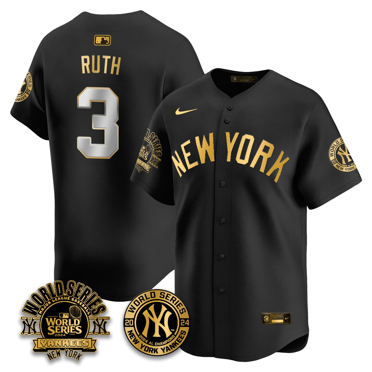 New York Yankees World Series 2024 Jersey - All Stitched
