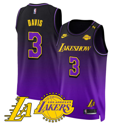 Los Angeles Lakers City Edition Jersey - All Stitched - The California Destiny