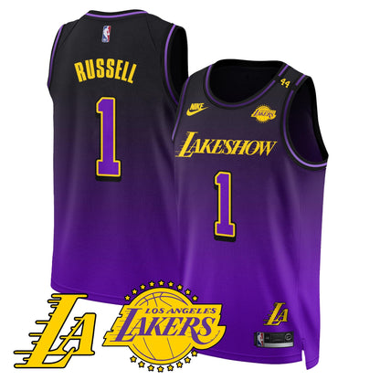 Los Angeles Lakers City Edition Jersey - All Stitched - The California Destiny