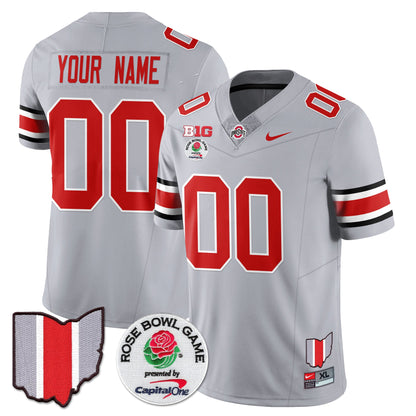 Ohio State Buckeyes 2024 Rose Bowl Vapor Limited Custom Jersey - All Stitched