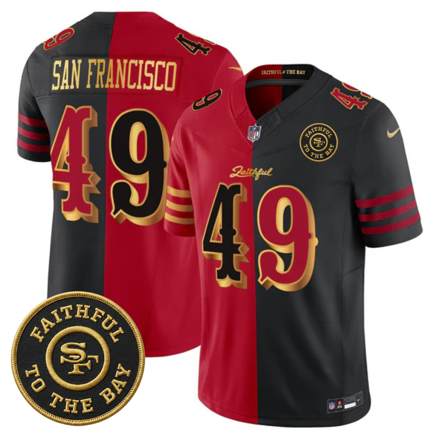 SF “Rivalries” Vapor Limited Jersey - Faithful To The Bay Patch - All Stitched