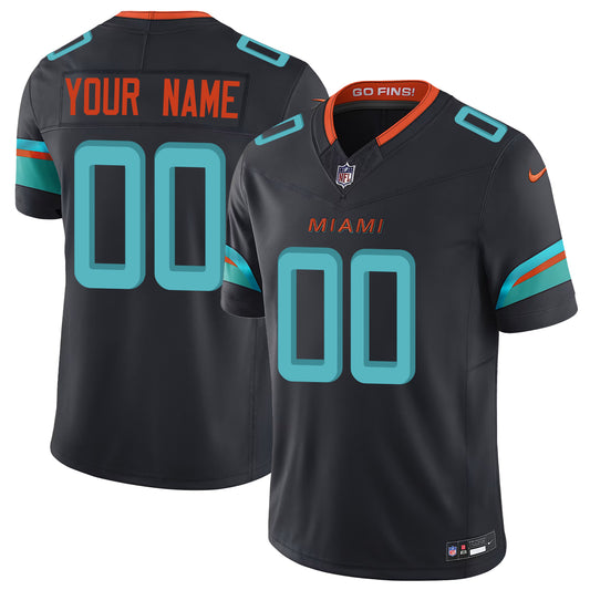 Custom Miami Dolphins Vapor F.U.S.E. Limited Rivalry Series Jersey - All Stitched