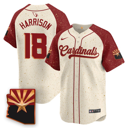 Arizona Cardinals Rivalry Series Baseball Jersey - All Stitched
