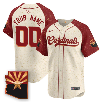 Arizona Cardinals Rivalry Series Baseball Jersey - All Stitched