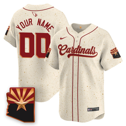 Arizona Cardinals Rivalry Series Baseball Custom Jersey - All Stitched