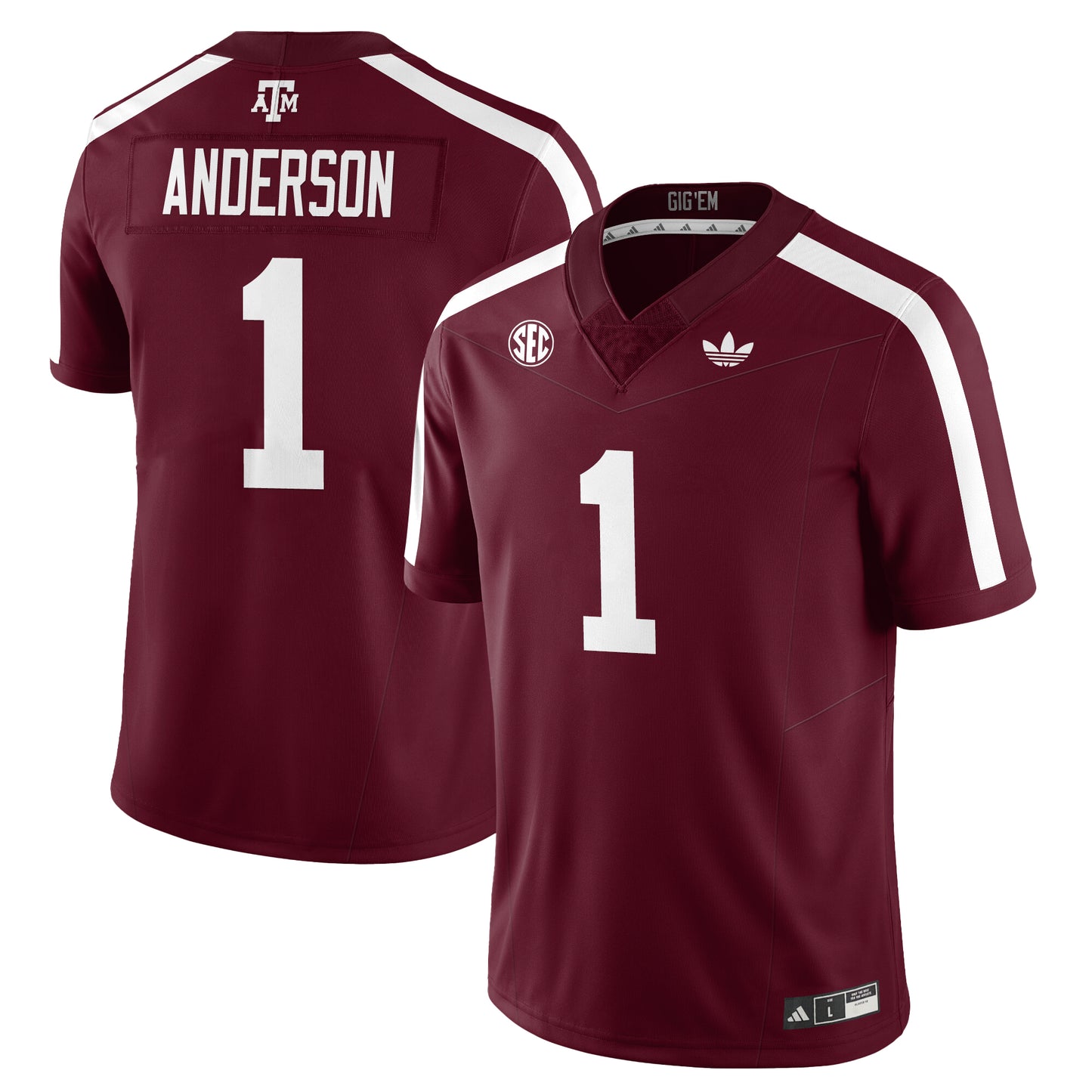 Texas A&M Aggies Football 1975 Throwback Jersey - All Stitched