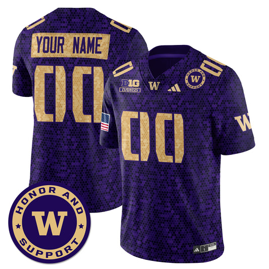 Washington Football Honor and Support Custom Uniform - All Stitched