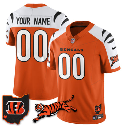 Cincinnati Bengals Vapor F.U.S.E. Limited Custom Jersey - All Stitched