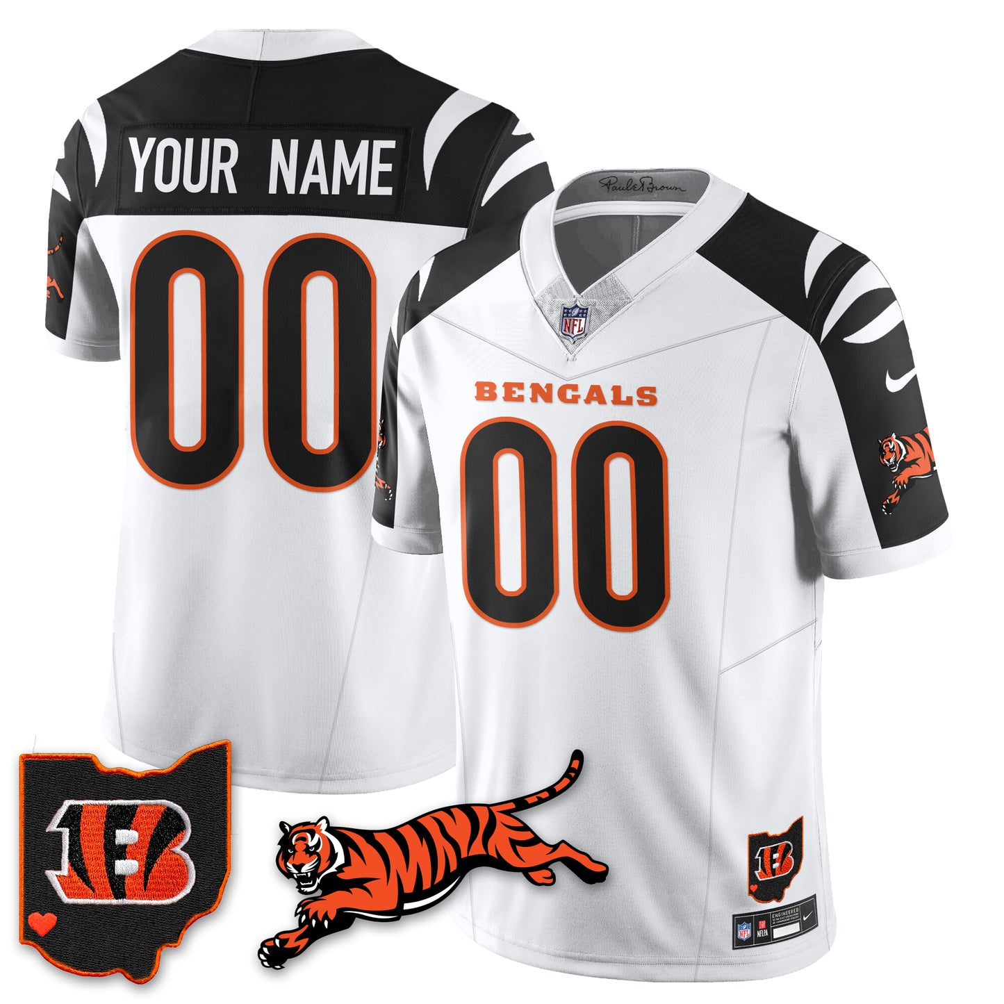 Cincinnati Bengals Vapor F.U.S.E. Limited Custom Jersey - All Stitched