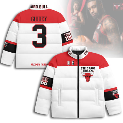Chicago Bulls Unisex Puffer Jacket