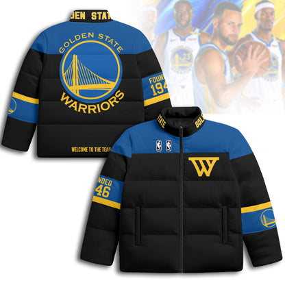 Golden State Warriors Unisex Puffer Jacket