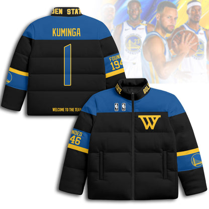 Golden State Warriors Unisex Puffer Jacket