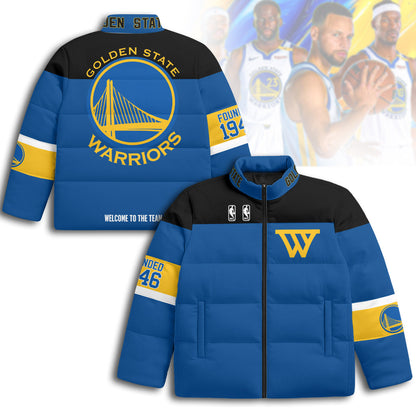 Golden State Warriors Unisex Puffer Jacket