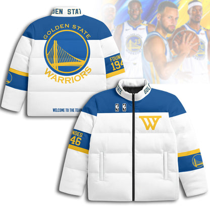Golden State Warriors Unisex Puffer Jacket