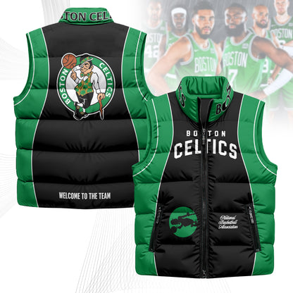 Boston Celtics Unisex Puffer Vest