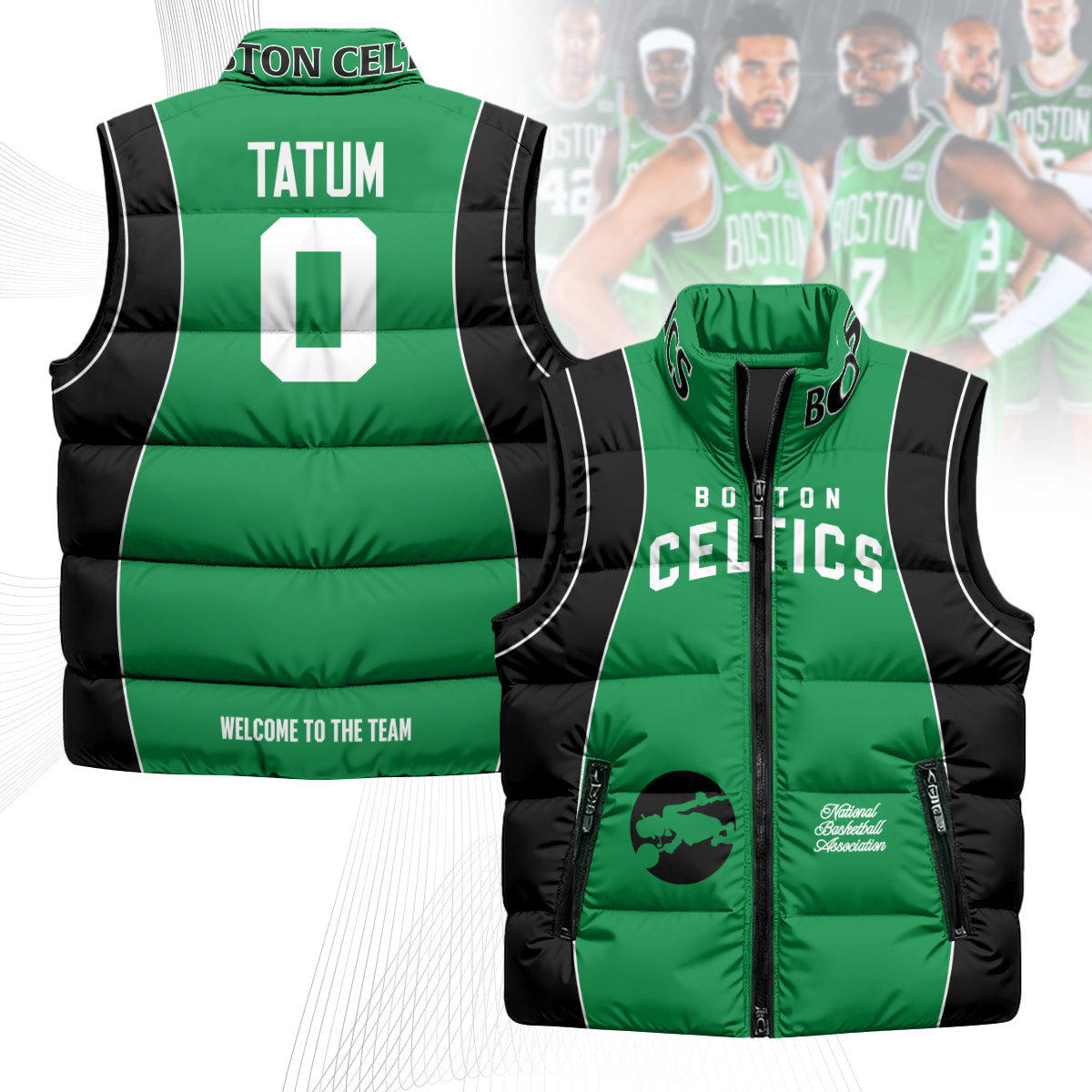 Boston Celtics Unisex Puffer Vest