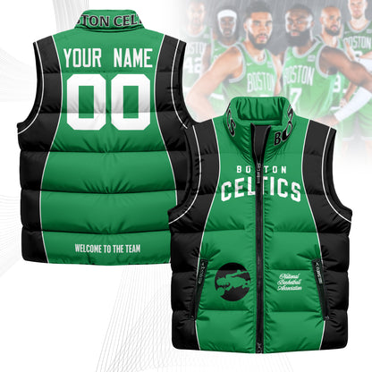 Boston Celtics Unisex Puffer Vest