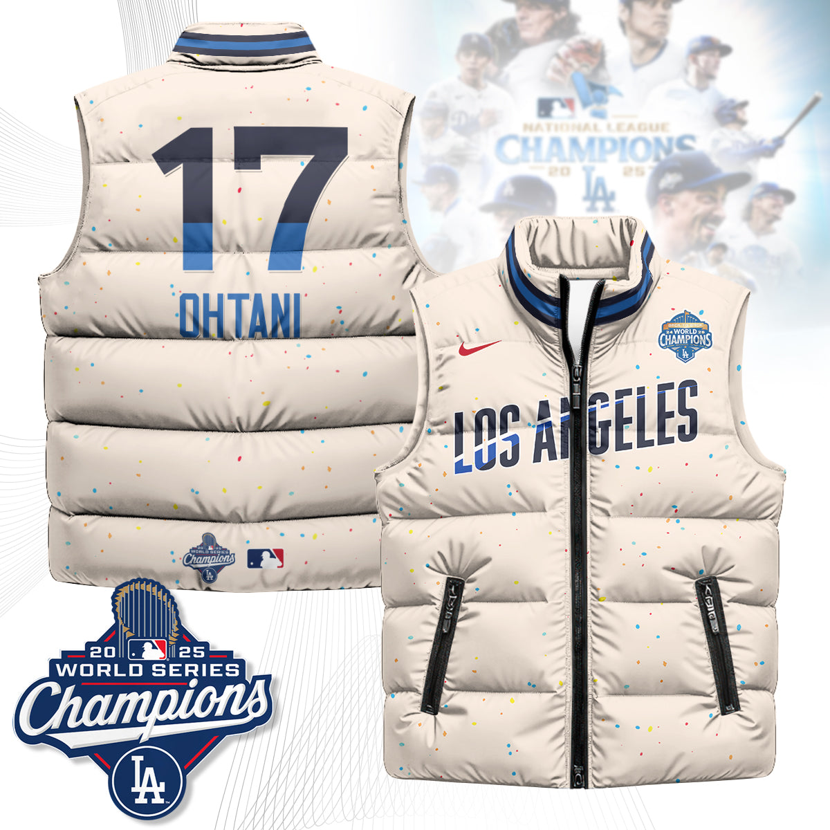 LAD 2025 Back To Back Champions Puffer Vest