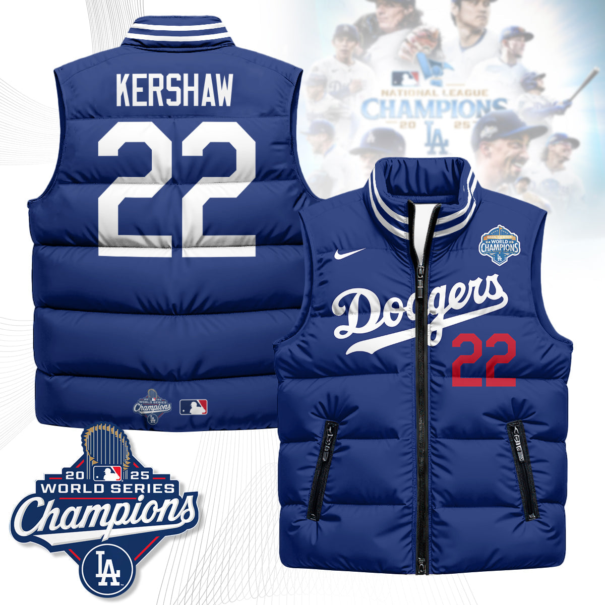 LAD 2025 Back To Back Champions Puffer Vest
