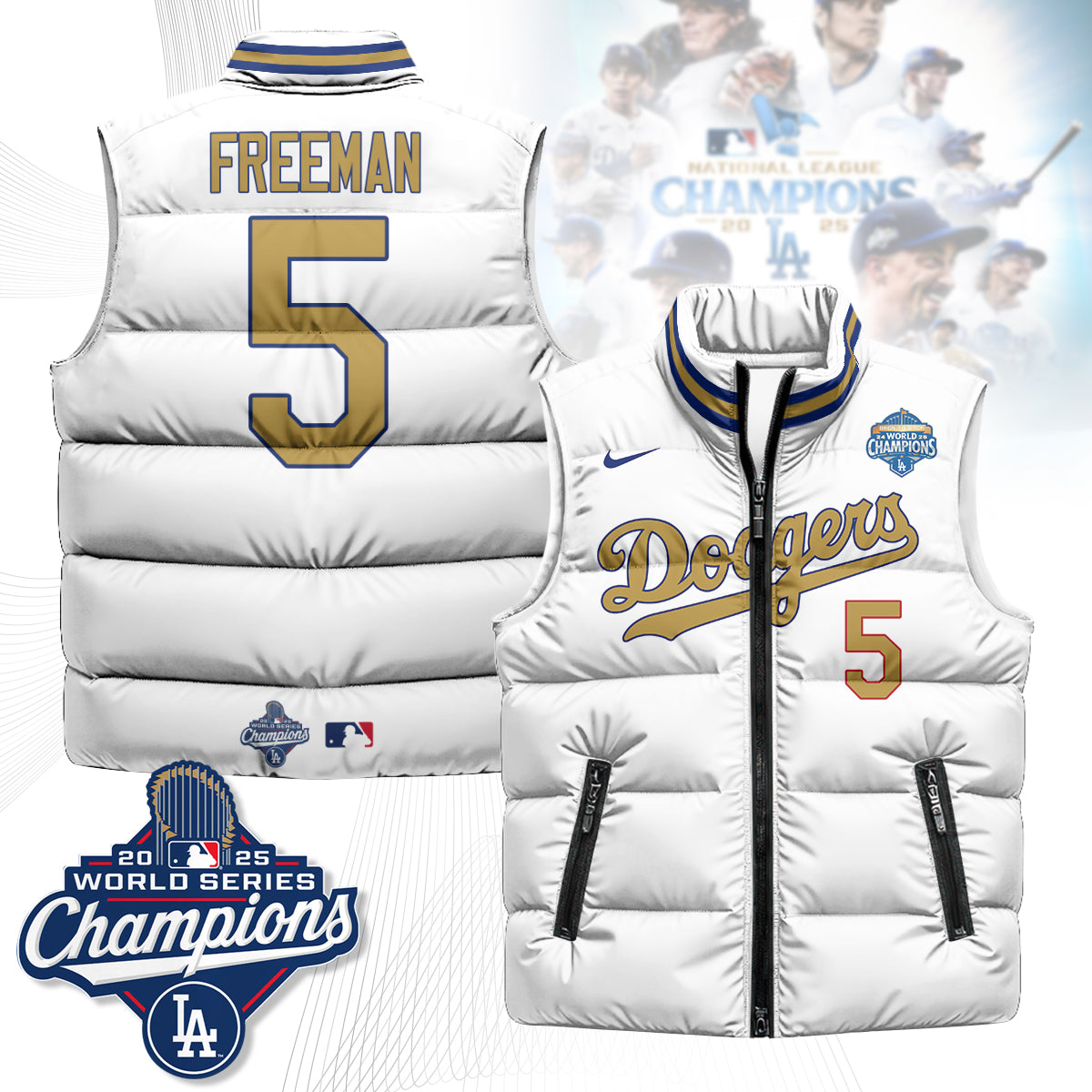 LAD 2025 Back To Back Champions Puffer Vest