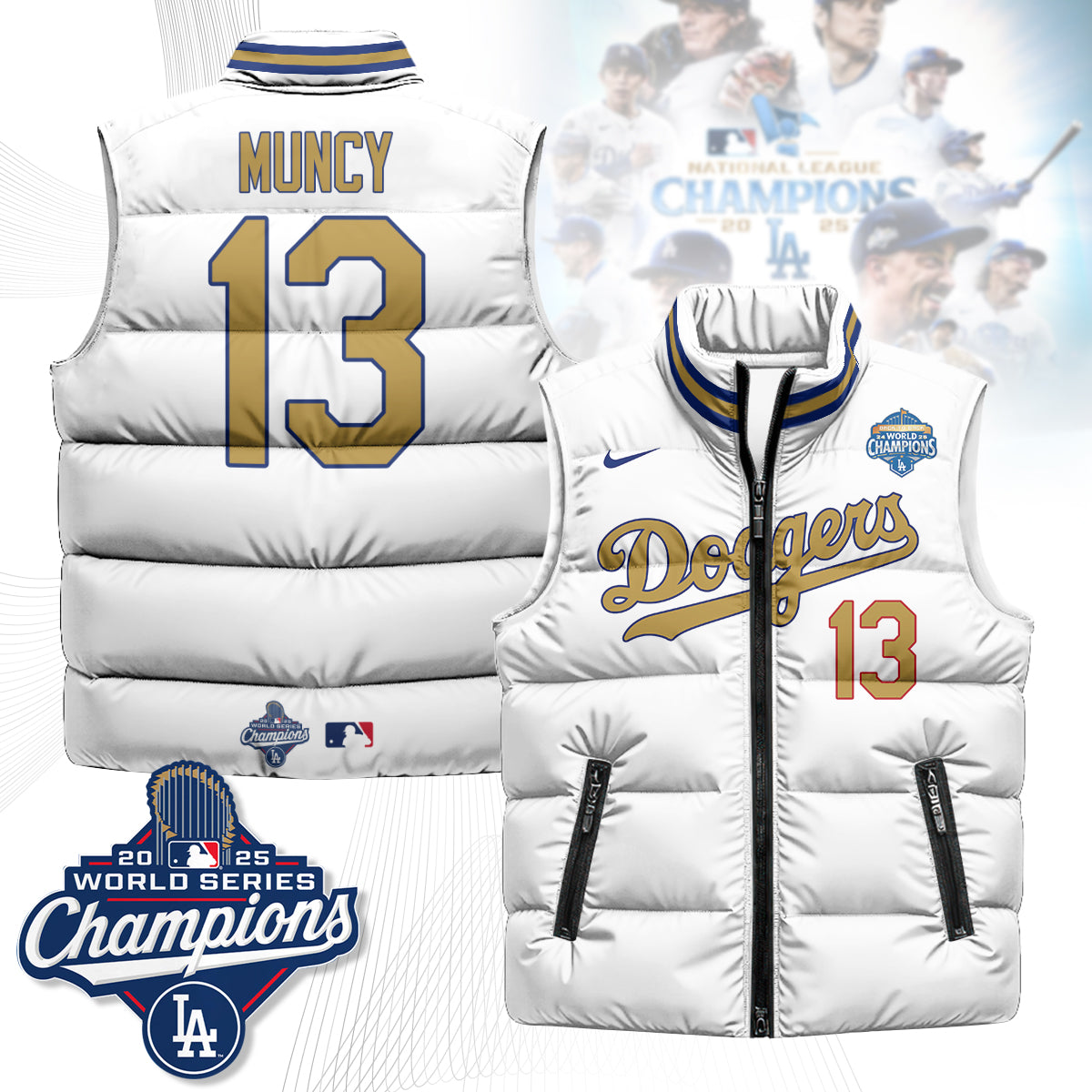 LAD 2025 Back To Back Champions Puffer Vest