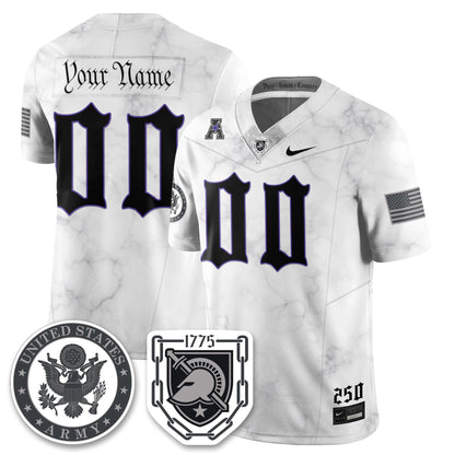 Army Black Knights Vapor Limited Custom Jersey - 250 Years of Service and Sacrifice - All Stitched