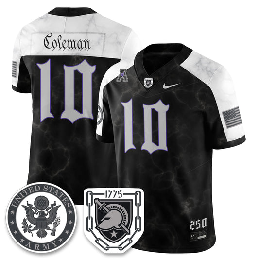 Army Black Knights Vapor Limited Jersey - 250 Years of Service and Sacrifice - All Stitched