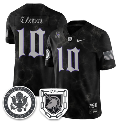 Army Black Knights Vapor Limited Jersey - 250 Years of Service and Sacrifice - All Stitched
