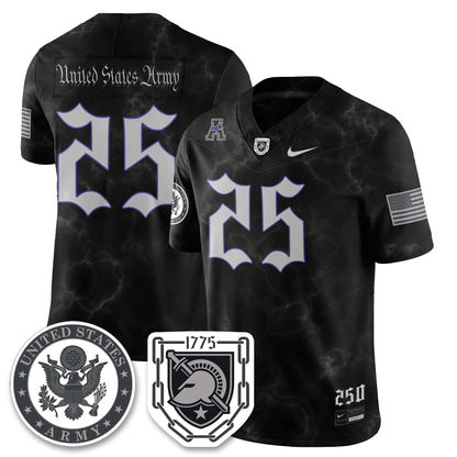 Army Black Knights Vapor Limited Jersey - 250 Years of Service and Sacrifice - All Stitched