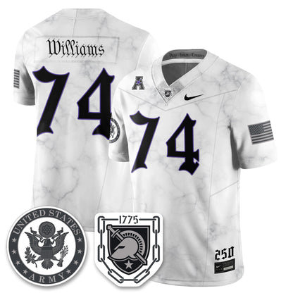Army Black Knights Vapor Limited Jersey - 250 Years of Service and Sacrifice - All Stitched