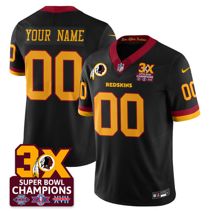 WAS 3-Time Champions Patch Vapor Limited Jersey - All Stitched