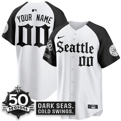 Custom SEA 'Gothic Edition' Vapor Premier Limited Jersey - 50th Anniversary - All Stitched (Copy)