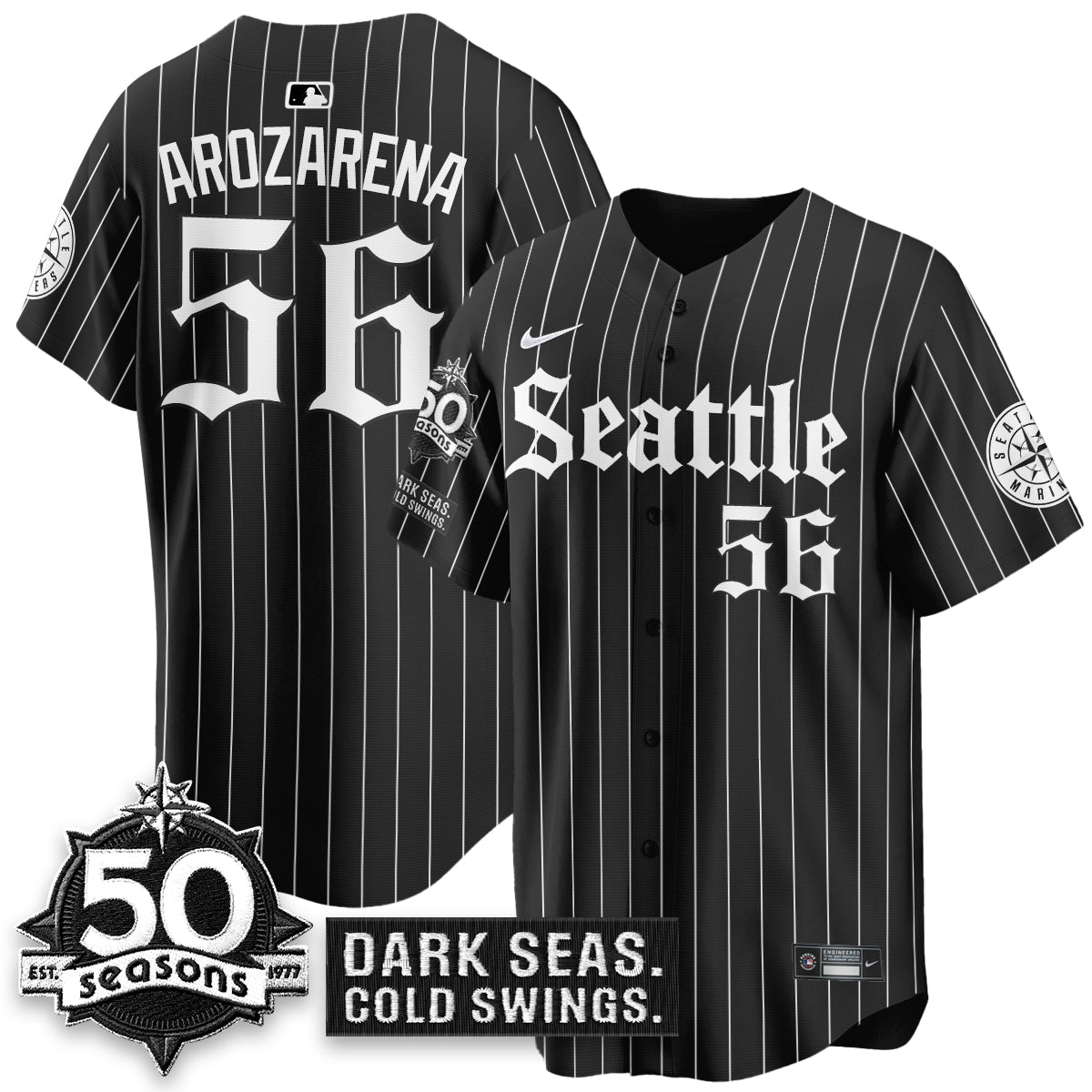 SEA 'Gothic Edition' Vapor Premier Limited Jersey - 50th Anniversary - All Stitched