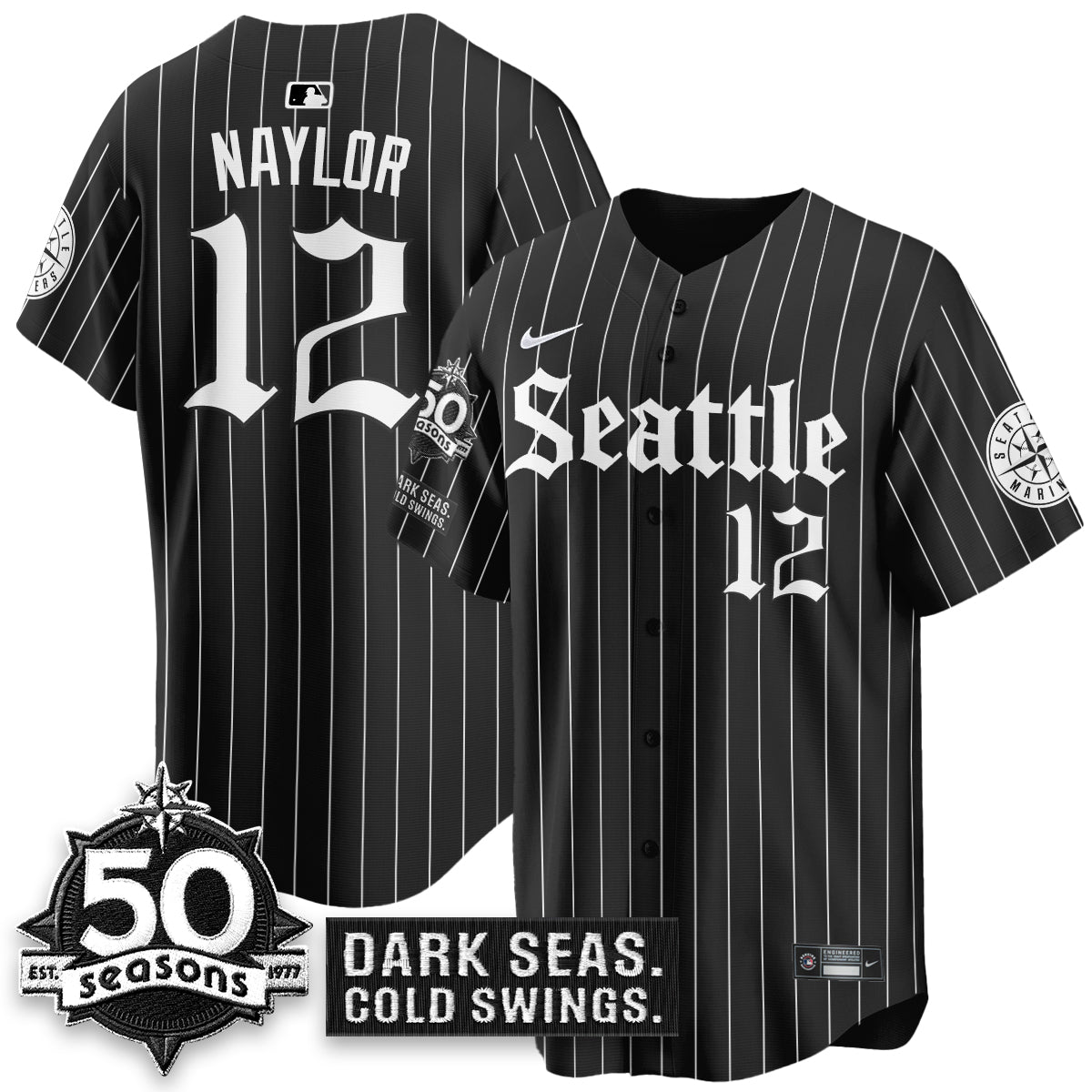 SEA 'Gothic Edition' Vapor Premier Limited Jersey - 50th Anniversary - All Stitched
