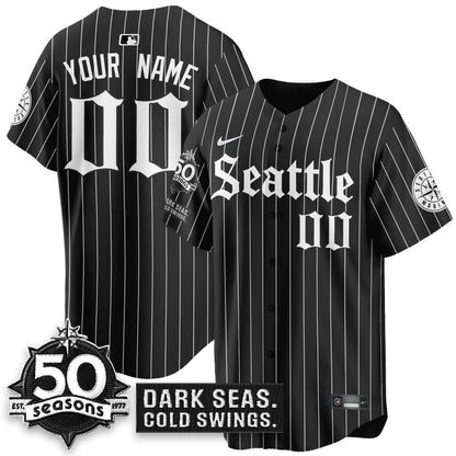 Custom SEA 'Gothic Edition' Vapor Premier Limited Jersey - 50th Anniversary - All Stitched (Copy)