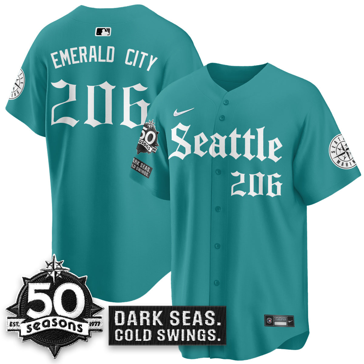 SEA 'Gothic Edition' Vapor Premier Limited Jersey - 50th Anniversary - All Stitched