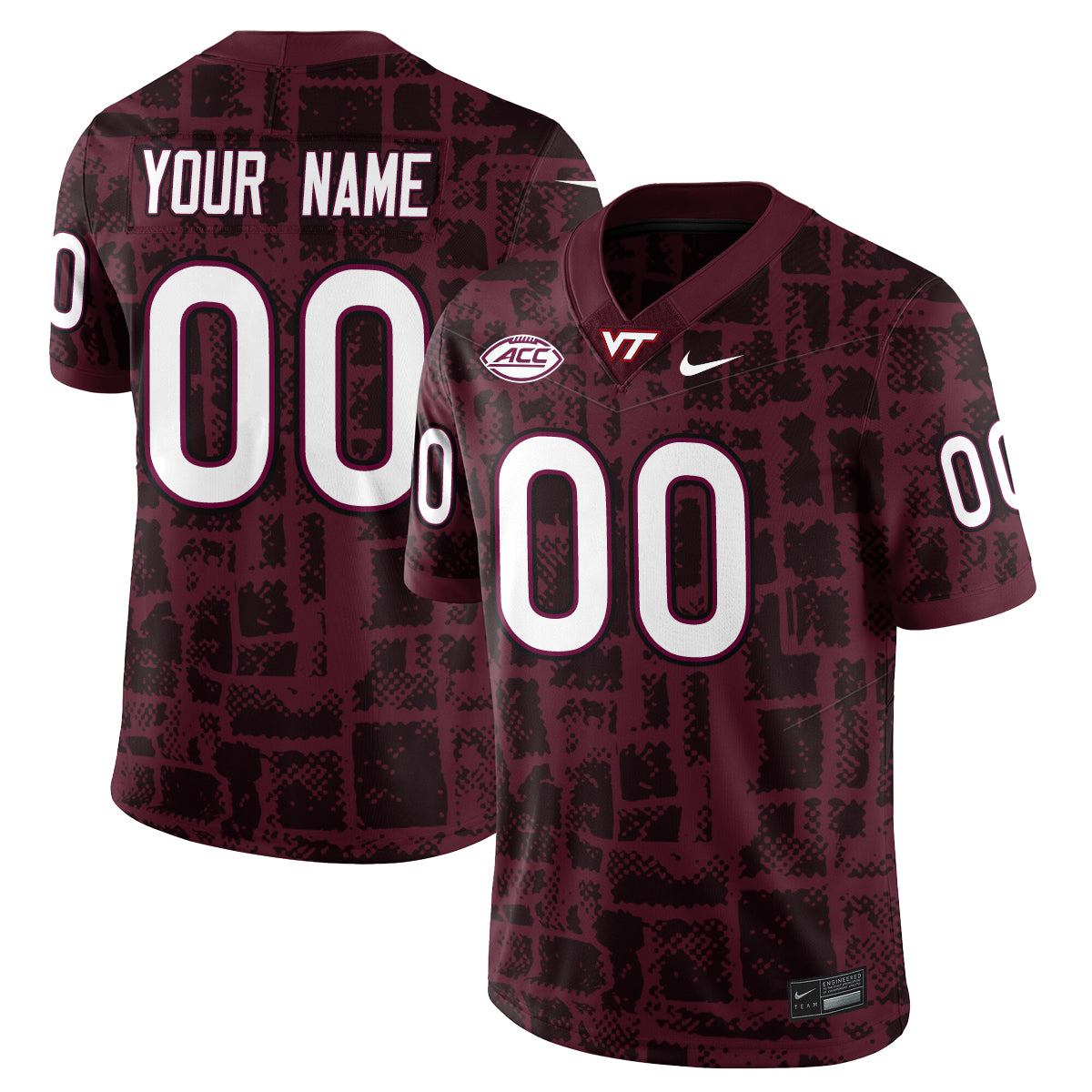 Virginia Tech Football Vapor Limited Custom Jersey - All Stitched