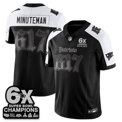 NE 'Dark Gothic' Vapor Limited Jersey - 6-Time Champions - All Stitched