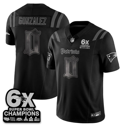 NE 'Dark Gothic' Vapor Limited Jersey - 6-Time Champions - All Stitched