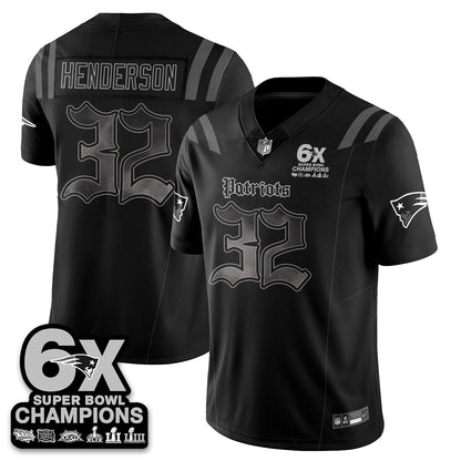 NE 'Dark Gothic' Vapor Limited Jersey - 6-Time Champions - All Stitched